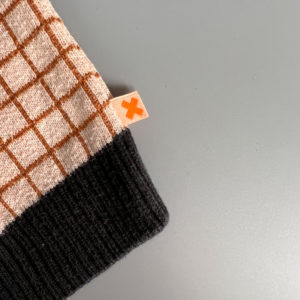 TinyCottons merino sveter hnedá mriežka 2-4 roky - Image 2